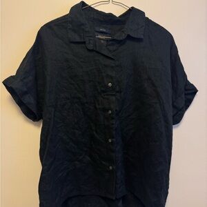 Women’s 100% Linen Short Sleeve Blouse